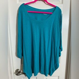 Women's Plus Size Lane Bryant Teal Blouse